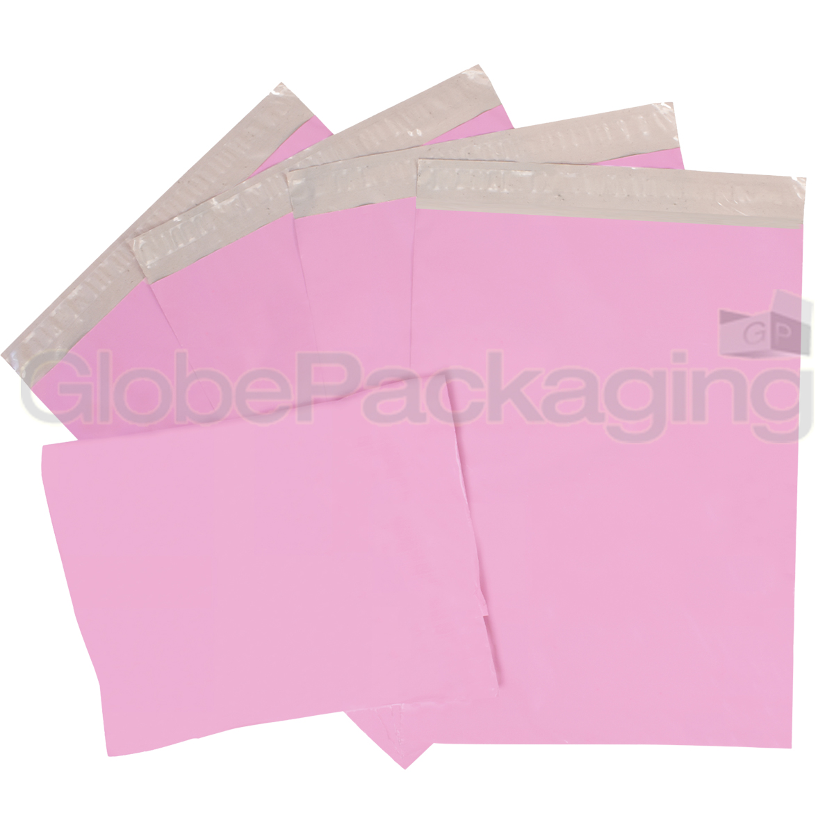 STRONG PINK POSTAL PLASTIC POSTAGE POLY MAILING BAGS - GLOBE PACKAGING